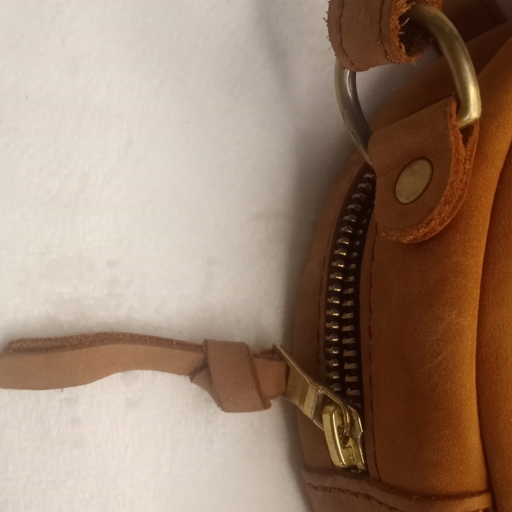 Portland Leather Company Almost Perfect Circle Suede Leather Crossbody Dakota 9” - Picture 8 of 12